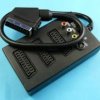 SCART ADAPTOR VHS/SVHS Z PRZEŁ.+3xCINCH