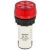 Kontrolka; z buzzerem; migająca; AD16-22SM/220V; 22mm; podświetlenie LED 220V; czerwony; śrubowe; biały; IP40; 50mm; Onpow; RoHS