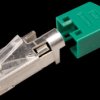 Hirose RJ45 connector Cat-5e, TM11, green
