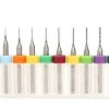 10 pcs 0.1-1.0 mm PCB Drill Bit Set - for Cleaning 3D Printer Nozzles - L009W