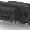 D-Sub socket, 9 pole, standard, equipped, angled, solder pin, 5745131-1