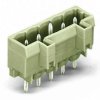 Pin header, 3 pole, pitch 5 mm, straight, light gray, 721-133/001-040