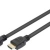 Kabel połączeniowy HDMI Ultra High Speed, typ A, 1,0 m, z Ethernetem, UHD 8K 60p, złoty, czarny