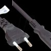 P0370-S007 Euro plug type C to C7 , black, 0.75 mm², 0.75 m