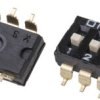 Przełącznik DIP 3-pozycyjny 3PST SMD 25 mA przy 24 V DC -20 → +70°C