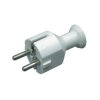 Wtyczka prosta 16A z/u Uni-Schuko 250V biała WT-40
