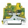 WAGO 280-107 5mm Ground Terminal Block Green-yellow AWG 28-14