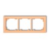 DECO Ramka 3 potrójna uniwersalna z tworzywa DECO Pastel Matt brzoskwiniowy 45DR-3 KARLIK