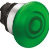Łeb przycisku, Ø 22 mm, IP69K, IP67, IP66, kolor: Zielony Sprężyna powrotna, Lovato, Platinum 22 mm