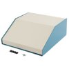 Hammond 1456KK4WHBU Sloped Enclosure 264x254x107mm Aluminium Blue/Beige