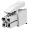 Socket housing, 4 pole, pitch 3 mm, straight, natural, 2315744-4