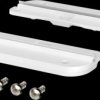 48800203 BoVersa wall tabs, for 120903, screw-on at the rear, white