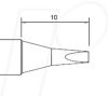 990-D16 Soldering tip, 0.8 mm, chisel-shaped
