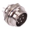 7 Way Male M16 Panel Mount Metal Circular Connector Socket 4A