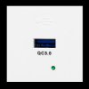 NOEN USBQ. port modułowy 45x45mm z ładowarką USB quick charge 3A/5V 2A/9V 1.5A/12V. biały OR-GM-9010/W/USBQ