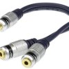 VITALCO JR17 Przejście Adapter AUX mini Jack 3,5mm Stereo (wtyk) / 2x mini Jack 3,5mm Stereo (gniazdo) na kablu