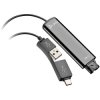 HP Poly 786C6AA DA75 USB to QD Black Adapter TAA
