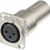 Adapter XLR NA3FDM złącze żeńskie XLR - złącze męskie XLR Neutrik NA3FDM 1 szt.