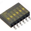 DIP6SMD Mikroprzełacznik typu DIP długość A=16.24mm - do druku (SMD)