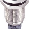 Przełącznik wciskany, wandaloodporny zatrzask TRU COMPONENTS LAS2GQH-22ZE/B/12V/N/P, 2 x wł/wł, 1 szt.