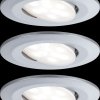 99929 Calla recessed light, 6 W, 4000 K, 30°, round, matt chrome, set