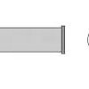 Soldering tip, chisel shaped, Ø 11.1 mm, (T x L x W) 2 x 48 x 9.3 mm, XHT F