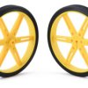 Pololu Wheel 80×10mm Pair - Yellow