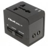 QOLTEC-50133 Adapter: 5VDC, 2,1A,USB A port x2, 100-250VAC