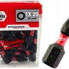 BIT, GROT, KOŃCÓWKA TORX TX20 25MM 25 SZT.