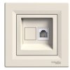 ASFORA Gniazdo telefoniczne 1xRJ11 kremowe z ramką EPH4100123 SCHNEIDER ELECTRIC
