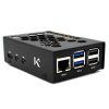 KKSB Black Aluminium Case for Rasperry Pi 5