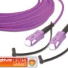LSP-50 SC-SC 5.0 OM4 Simplex fibre optic patch cable, MM OM4, SC - SC, 5.0 m