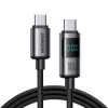 Kabel Joyroom S-A16 Pro Prism Series 100W USB-C - USB-C z wyświetlaczem cyfrowym 1,2m -...
