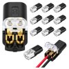 Szybkozłączka D2 Zatrzaskowa 2-pinowa Złącze Elektryczne Łącznik Kabli 12szt