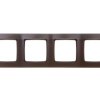 KARO Ramka poczwórna czekoladowy metalik R-4S/40