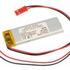 Akumulator; Li-Po; LP502060; 3,7V; 510mAh; 5x20x60mm; Zabezpieczenie PCM; konektor+ gniazdo 2,54*2piny; AKYGA; RoHS