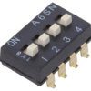 Przełącznik Dip-Switch Ilość Sekcji 4 On-Off 0,025A/24Vdc A6sn4104