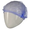 Czepek ochronny, typ: Czepek, Niebieski, zastosowanie: Przemysł spożywczy, Jednorazowe, Polipropylenowe, Jeden rozmiar