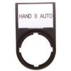 Tabliczka Opisowa Hand-0-Auto 50X30mm Czarna 22Mm Prostokątna M22s-St-D12 216493