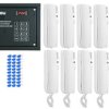 Laskomex system domofonu 10 lokatorów, 1 wejście, czytnik rfid.