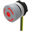 EAO 84-6221.2B40 Stop Pushbutton Grey 1NC illuminated LED Red cable 300mm