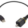 USB 2.0 connection cable, USB plug type A to PushPull (V4) type B, 2 m, black, 09454454913