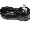 Przyłącze Kabel telefoniczny 6P4C czarny (20m)