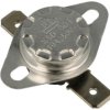 Termostat; bimetaliczny; KSD301A-060h; NC; 60°C; 10A; 250V AC; metal fi 16x12mm z uchwytem; konektory 6,3mm poziome; bakelit; Ro