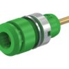 Gniazdo bananowe Gniazdo Pin Zielony 10A Staubli rozmiar 2mm