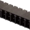 Pin header, 3 pole, pitch 3.81 mm, angled, black, 1862970000