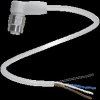 Sensor actuator cable, M12-cable socket, angled to open end, 4 pole, 2 m, PP, gray, 4 A, 295177