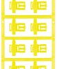 PA cable maker, inscribable, (W x H) 30 x 12.5 mm, max. bundle Ø 7 mm, yellow, 1025270000
