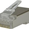 Wtyk Modularny Rj45 8P8c Kat.6 Ekranowany Ftp Drut Neku /Woreczek 100Szt./