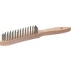 kwb 919930 Wire brush stainless steel sturdy Wooden handle rust-free